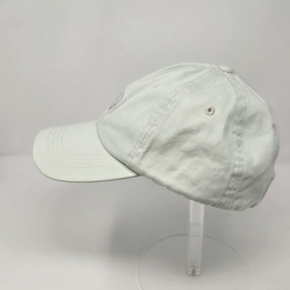 IVORY ELLA MINT GREEN BASEBALL HAT CAP WHITE EMBROIDERY ELEPHANT WOMEN OS COTTON - Picture 3 of 12